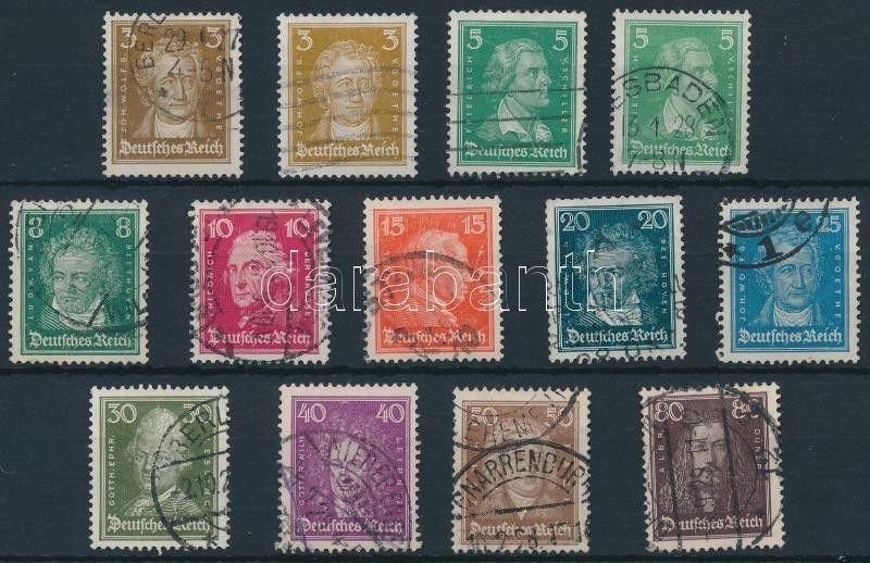 Germany stamp Famous German people set Used 1926 Mi 385-397 WS231711