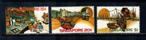 Singapore #222-224  Mint  Scott $6.95