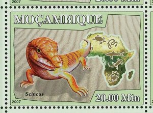 Lizards Chamaeleo Jacksonii Brookesia Varanus Niloticus S/S MNH #2991-2996