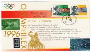 Australia 1996 Stamps Special Cancellation Scott 1540-1541 Sport Olympic Games