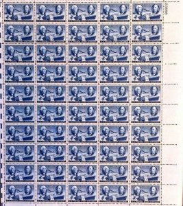 US Stamp - 1947 Postage Stamp Centenary - 50 Stamp Sheet #947