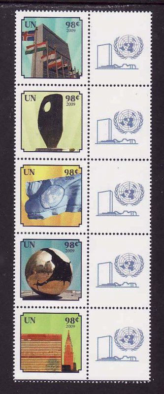 United Nations New York-Sc#991c- id8-unused NH set + labels-Flags-2009-