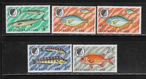 Ascension 1970 Deep Sea Fish Sc 130-133 MNH A2431