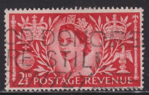 Great Britain 313 Queen Elizabeth II Coronation Issue 1953