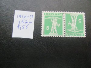 SWITZERLAND 1910-17 MNH SC 152a BOOKLET  XF $155  (185)