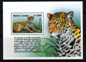 Sierra Leone 1993 Leopard Mint MNH Miniature Sheet SC 1655