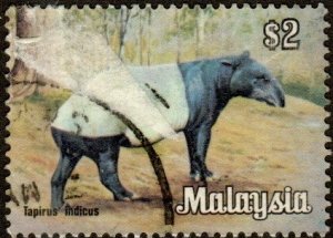 Malaysia 180 - Used - $2 Tapir (1979) (cv $0.75) (1)