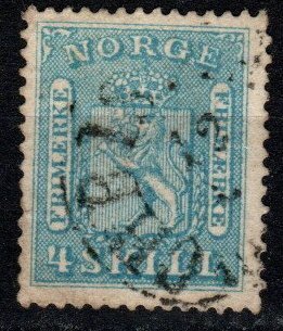 Norway #8 F-VF Used CV $14.00 (X9619)