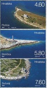 Croatia 2013 MNH Stamps Scott 883-885 Lighthouse