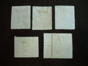 Stamps - British Guiana - Scott#231 - 235 - Used Partial Set of 5 Stamps