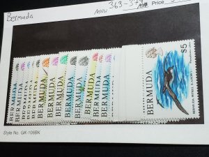 Bermuda Scott #363-79 Mint Never Hinged