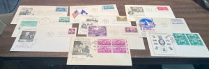 KAPPYS USA FIRST DAY COVERS 1944, 1946-47 20 DIFFERENT UNADDRESSED CACHETED CV31