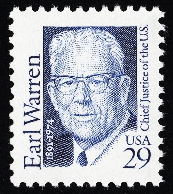 US 2184 MNH VF 29 Cent Earl Warren 14th Chief Justice of the U.S