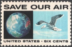 SC#1413 6¢ Anti-Pollution: Save Our Air (1970) MNH