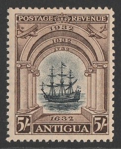 ANTIGUA 1932 Tercentenary 5/- black & chocolate. MNH **.