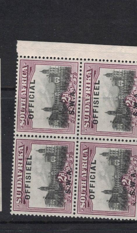 South West Africa SG O7 Block of Four MNH (11dwc)