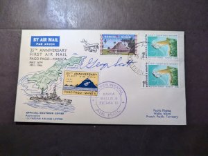 1966 Western Samoa Airmail Cover Apia to French Colony Wallis Island