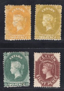 MOMEN: CEYLON 1863-70 CROWN CC UNUSED £460+ LOT #67219*