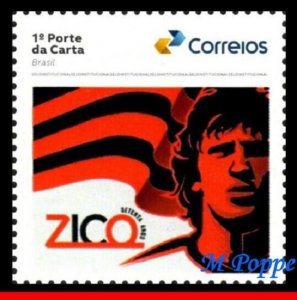 23-53 BRAZIL 2023 ZICO, 70 YEARS, NTL TEAM STAR, FLAMENGO, SOCCER/FOOTBALL MNH