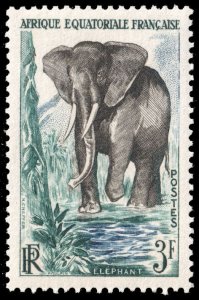 French Equatorial Africa #197  MNH - Elephant (1957)