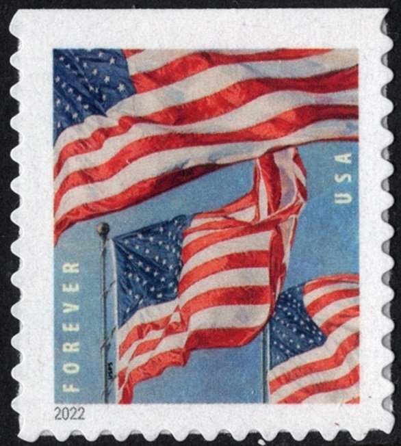 SC#5658 (Forever) U.S. Flags Booklet Single: BCA (2022) SA