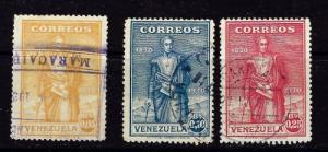 Venezuela C290-92 Used 1930 set