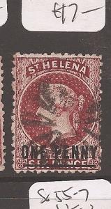 St Helena QV SG 8 VFU (9cam)