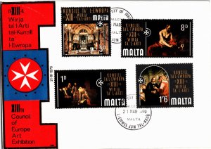 Malta, Worldwide First Day Cover, Art