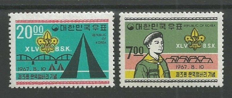 1967 Korea Boy Scouts 3rd Jamboree 