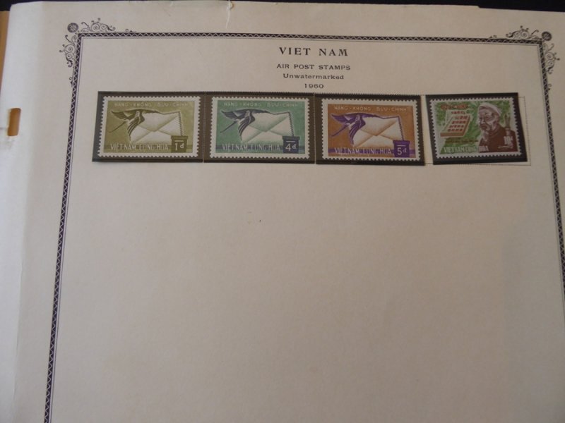 Vietnam 1963-1972 (MNH) Stamp Collection on Scott Spec Album Pages