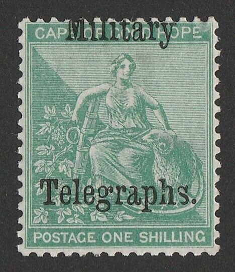 BECHUANALAND 1885 Military Telegraphs on Cape 1/- Hope Seated.