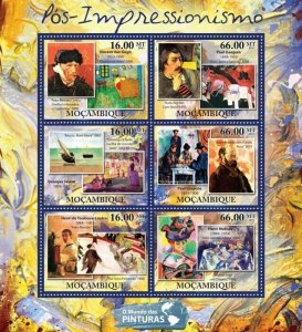 Mozambique 2011 MNH - Post-Impressionism (V. Van Gogh, H. Matisse).Scott 2431