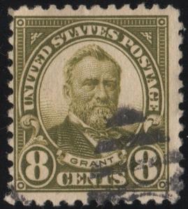 SC#560 8¢ Grant Single (1923) Used