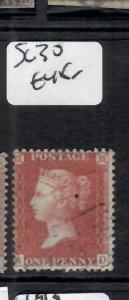 GREAT BRITAIN QV  1D RED PERF SG 30    VFU   PPO611H