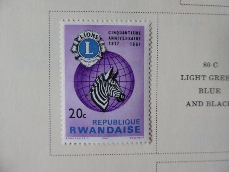 Rwanda 1962-1980  Mint/Used Stamp Collection on Scott Int Alb Pgs