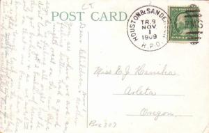 United States U.S. R.P.O.'s Houston & Sanderson 1909 476-P-1  PC.