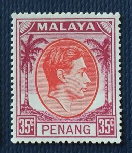 Malaya Straits Settlements PENANG 1949-52 KGVI 35c MH SG#17 M5240