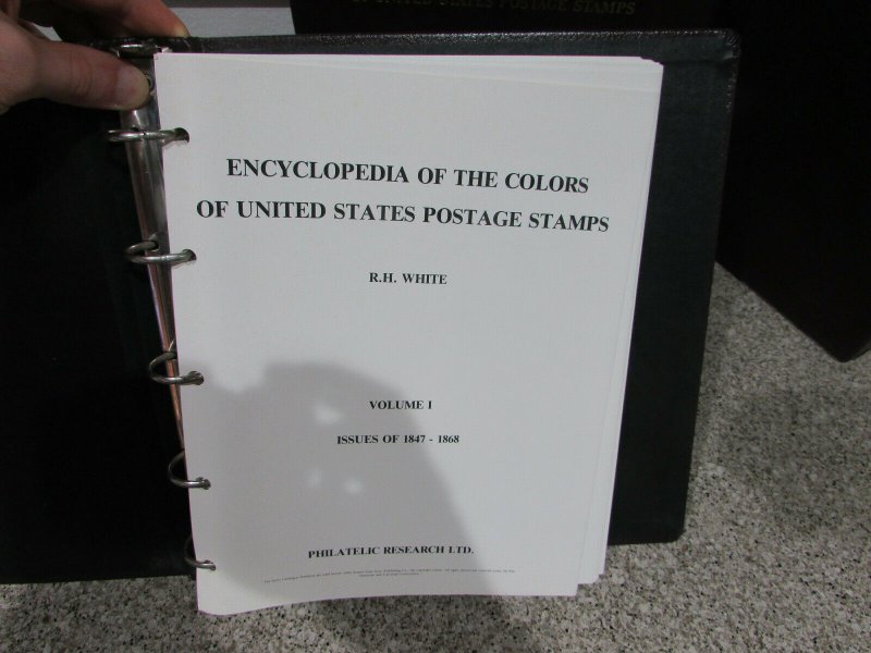 RH White Encyclopedia of Colors US Stamps Volumes 1-4