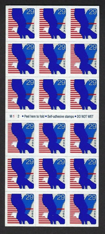 U.S. #2598a EAGLE  BOOKLET PANE MINT, NH AT FACE VALUE!