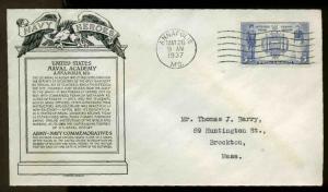 794 5c NAVY FDC ANNAPOLIS, MD PLANTY #P6 C. S. ANDERSON CACHET