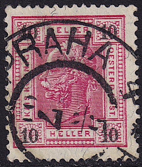 Austria - 1899 - Scott #75 - used - PRAG 4 PRAHA 4 pmk Czech Republic