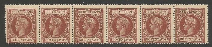 Cuba 173 MNH STRIP OF 6 [D2]