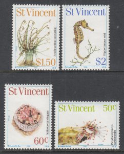 St Vincent 666-669 Marine Life MNH VF