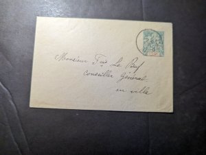 1906 France Cover Local Use General Council Cover Unknown Village