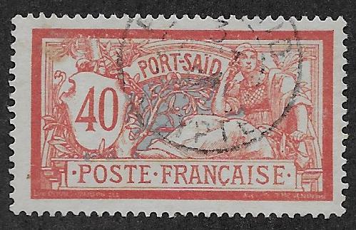 FRENCH OFFICES - PORT SAID SC# 28   FVF/U 1902