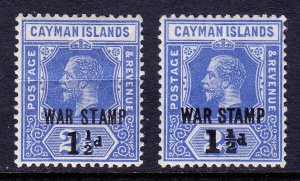 CAYMAN ISLANDS — SCOTT MR3 — SCARCE 1917 WAR TAX ISSUE — MH — SCV $850