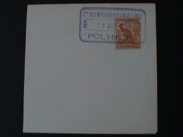 AUSTRALIA-1937-SC#166 KANGAROO-ON COVER MINT-PRECANCEL-VF-87-YEARS OLD