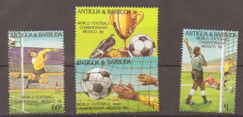 ANTIGUA SG995/8 1986 WORLD CUP MNH 