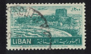 Lebanon Amphitheatre Byblos 200p KEY VALUE 1952 Canc SG#462