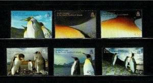 South Georgia: 2005, Penguins (1st issue) Emperor Penguins, MNH set.